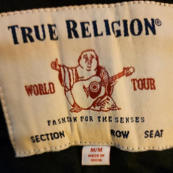 True Religion - Hoodie & Sweatpants (2-PC) - Black & Gold - NEW w/tags - Picture 10 of 11